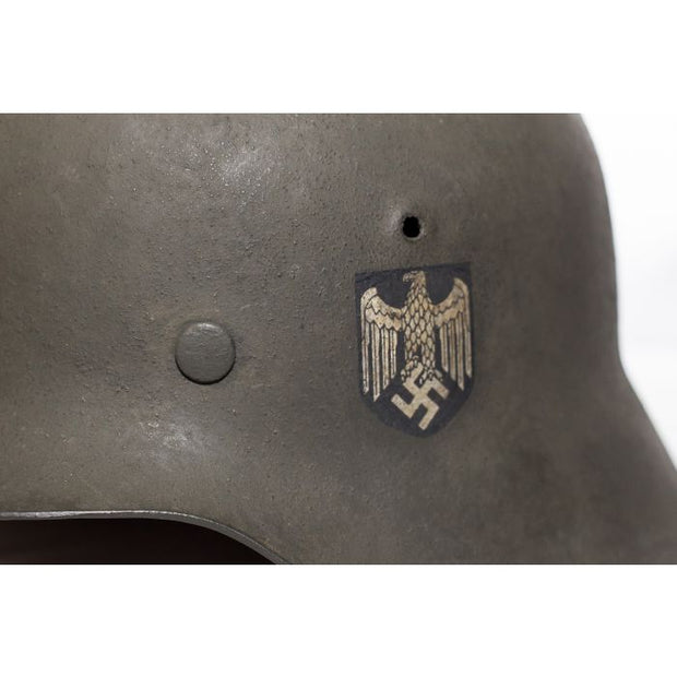 GERMAN WW2 M42 HEER SINGLE DECAL HELMET