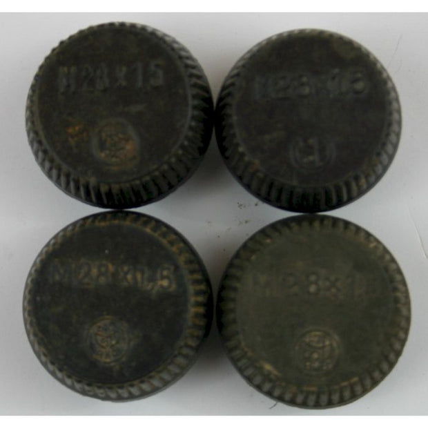 GERMAN WW2 50 MM & 80 MM MORTAR BAKELITE CAPS Lot of 4