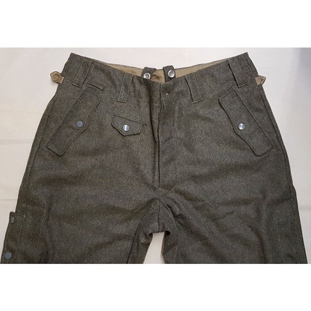 GERMAN M38 PARATROOPER TROUSERS - FIELD GRAY WOOL