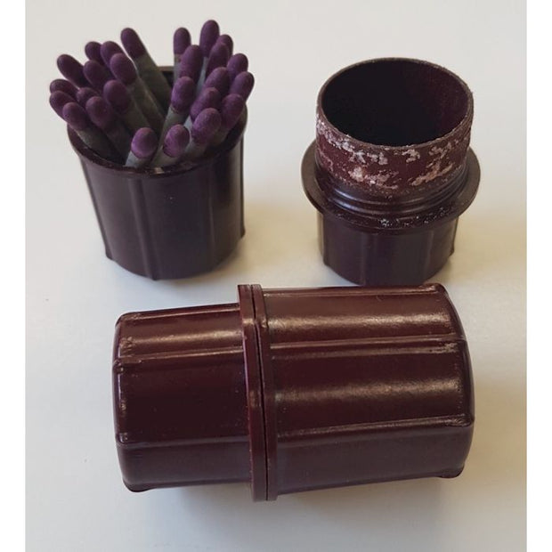GERMAN WW2 PIONEER DEMOLITION MATCHES IN A BROWN BAKELITE CONTAINER