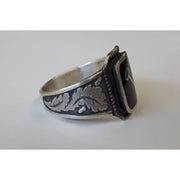 GERMAN WW2 1ST SS PANZER DIVISION LAH SILVER RING
