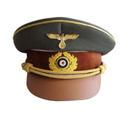 GERMAN ADOLF HITLER VISOR CAP - FIELD GREY