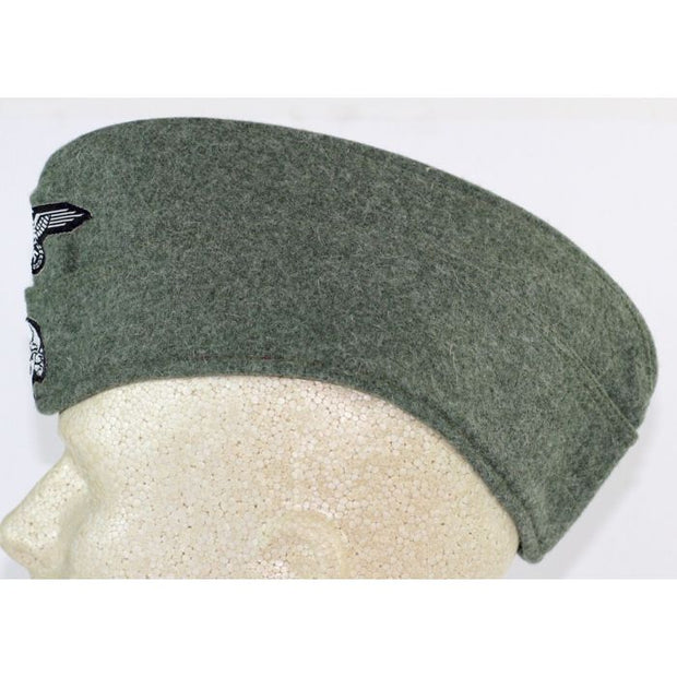 M40 SS EM OVERSEAS SIDE CAP WITH BEVO SS SKULL AND EAGLE