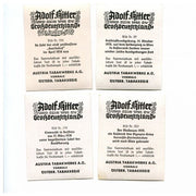 SO FIEHT DER EINFT ZERFCHOFFENE GOETHEHOF IM APRIL 1938 AUS - LOT OF 4 CIGARETTE CARDS