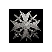 GERMAN WW2 SPANISH CROSS WITH SWORDS SILVER