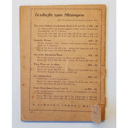 THE NEW SOLDIER SONGBOOK PAMPHLET GERMAN WW2