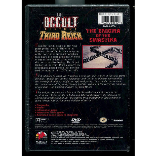 THE OCCULT HISTORY OF THE THIRD REICH - THE ENIGMA OF THE SWASTIKA DVD
