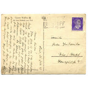 UNSERE WAFFEN SS POST CARD "WITH THE RUBBER BOAT TO THE RIVER"
