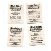 VERKIUNDUNG DES STANDRECHTS IN WIEN 1934 - LOT OF 4 CIGARETTE CARDS
