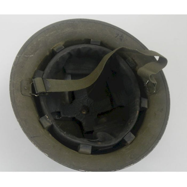 WW2 CANADIAN MARK II HELMET NAMED AND DATED 1942 C.L./C.