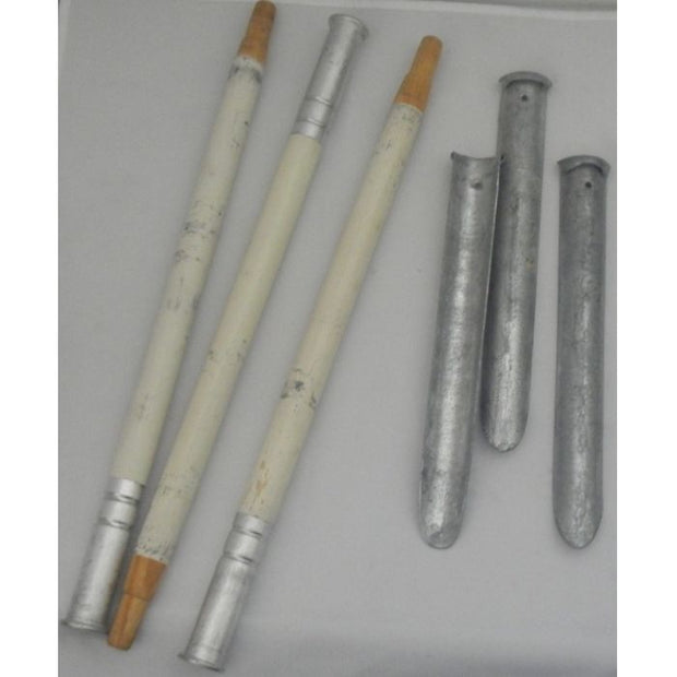 GERMAN TENT QUARTER POLES & PEGS IN GREY OR SPLINTER BAGS