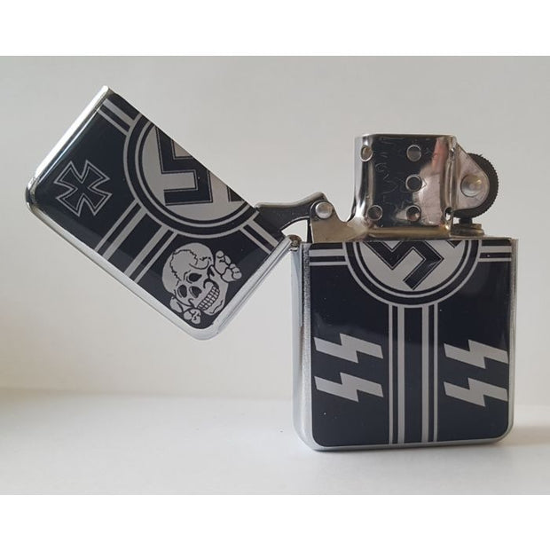 GERMAN SS TOTENKOPF IRON CROSS LIGHTER