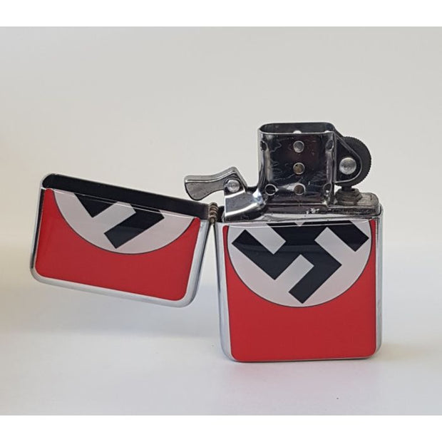 GERMAN NSDAP PARTY FLAG WITH SWASTIKA LIGHTER