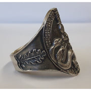 GERMAN WWII ANTI PARTISAN BADGE RING SILVER