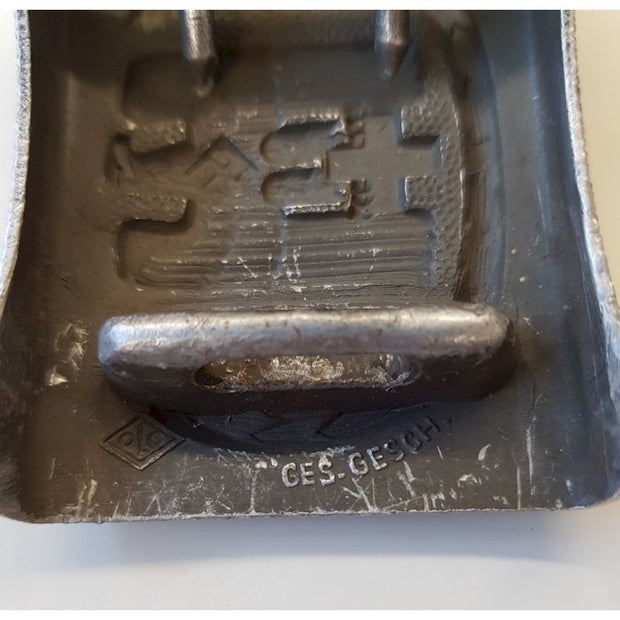 GERMAN DRK EM/NCO'S ALUMINIUM PEBBLED BELT BUCKLE
