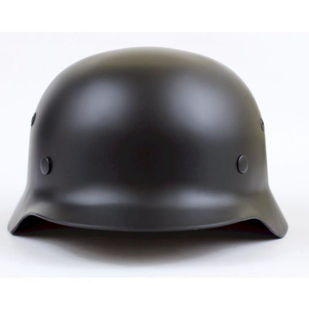 GERMAN BLACK SS M40 STEEL HELMET WITH SS SINGLE DECAL