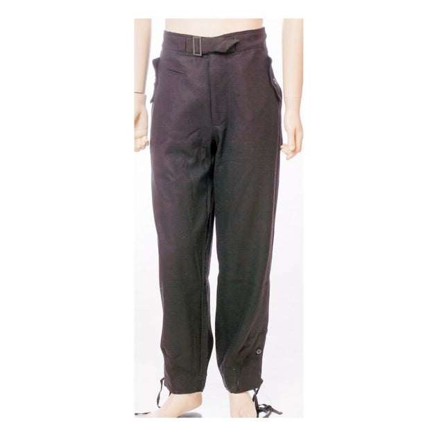 GERMAN SS PANZER SET: BLACK WRAPPER JACKET AND TROUSERS