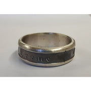 GERMAN SS" MEINE EHRE HEISST TREUE" SILVER RING