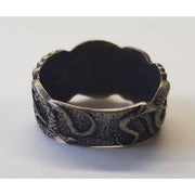 GERMAN OFFICERS ANTI-PARTISIAN RING WITH SNAKES AND OAKS LEAVES