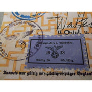 SS NSDAP AUSWEIS KONRAD JURGENSEN SS VERFUGUNGSTRUPPE DER FUHRER