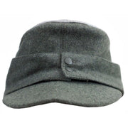 WW2 GERMAN OFFICER M43 FIELD CAP WITH SILVER OFFICER PIPING