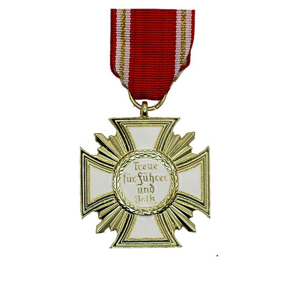 Nsdap Gold Long Service Award 25 Years With Ribbon