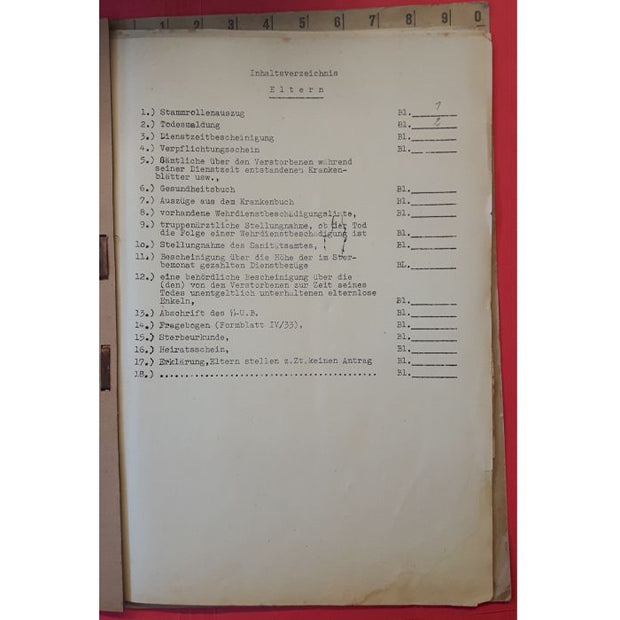 SS TOTENKOPF DEATH FILE FOR WAFFEN SS-MANN AUGUST HAUER