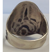 GERMAN WWII ANTI PARTISAN BADGE RING SILVER