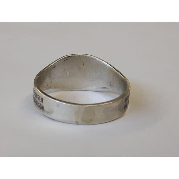 GERMAN 1914 DHG IRON CROSS RING WITH OAK LEAVES