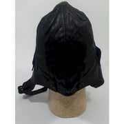 GERMAN BLACK LEATHER AVIATOR HELMET