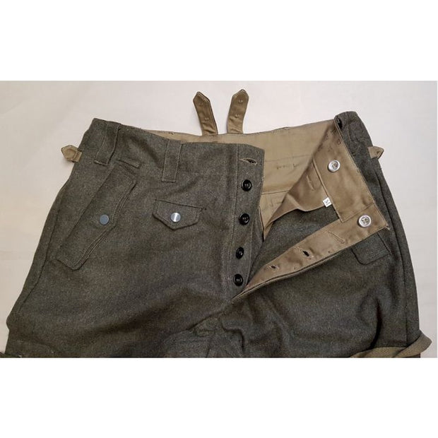 GERMAN M38 PARATROOPER TROUSERS - FIELD GRAY WOOL