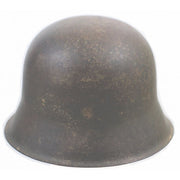 Original German WWII M42 Normandy Camouflage Painted Battlefield Pickup Helmet 64 shell