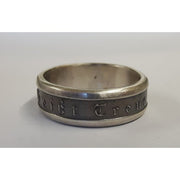 GERMAN SS" MEINE EHRE HEISST TREUE" SILVER RING