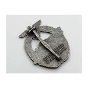 GERMAN PATROL TORPEDO BOAT WAR BADGE (E-BOAT) 2nd PATTERN Gold & Silver