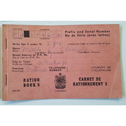 ORIGINAL USED CANADIAN WW2 RATION BOOKS AND MEAT RATION TOKEN