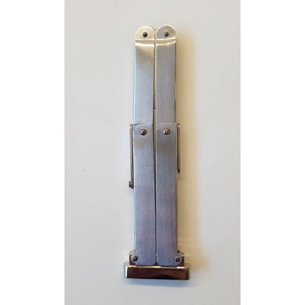 SS PARATROOPER COLLAPSIBLE ANTI GRAVITY KNIFE -SILVER