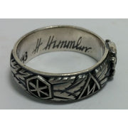 SS TOTENKOPF S.Lb. PEIPER 9.11.43 H. HIMMLER HONOR RING SMALL HEAD