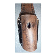 GERMAN BLACK LEATHER K98 FROG / METAL BACK