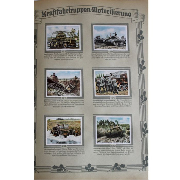 DIE DEUTSCHE WEHRMACHT CIGARETTE CARD BOOK (THE GERMAN WEHRMACHT) CIGARATTEN-BILDERDIENST, DRESDEN, JANUARY 1, 1936