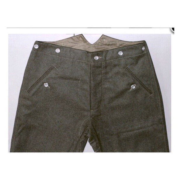 GERMAN M36 WOOL SERVICE TUNIC AND M37 FIELD GREEN WOOL GERMAN PANTS
