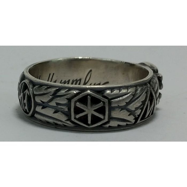 SS TOTENKOPF S.Lb. PEIPER 9.11.43 H. HIMMLER HONOR RING SMALL HEAD