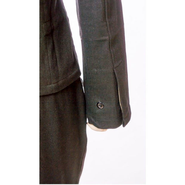 GERMAN WW2 PANZER WRAP - BLACK WOOL PANZER WRAPPER TUNIC JACKET