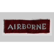 ORIGINAL BRITISH WWII STRAIGHT AIRBORNE TITLE