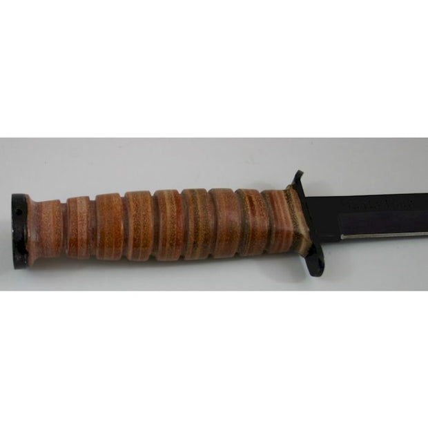 AMERICAN M3 FIGHTING TRENCH KNIFE WWII & M6 LEATHER SHEATH