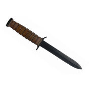 AMERICAN M3 FIGHTING TRENCH KNIFE WWII & M6 LEATHER SHEATH