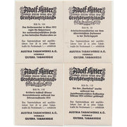ARTILLERIE BEFCHOR WIENER GEMEINDEBAUTEN WAHREND DES FEBRUARAUFFTAND DES FEBRUARAUFTANDS 1934 CIGARETTE CARDS LOT OF 4