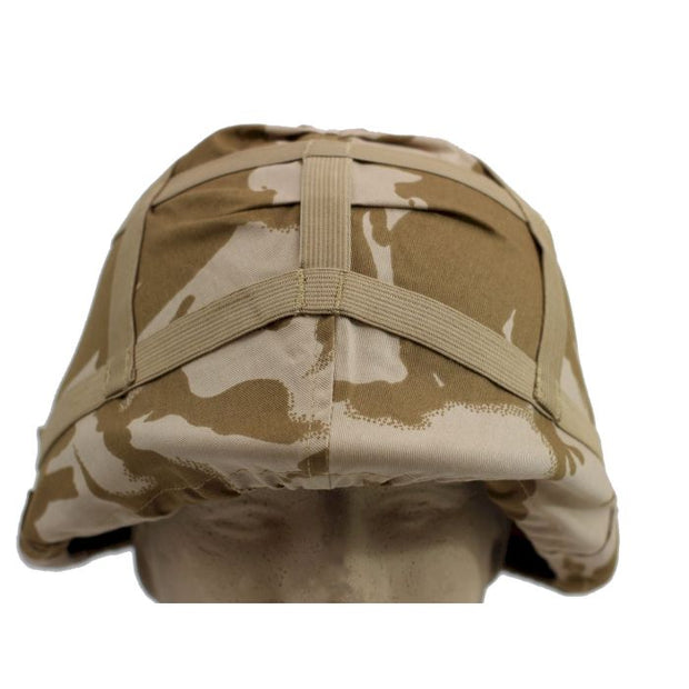 British Gs Mk6 Helmet Cover in Desert Camo Dpm and Mich Tc-2000 Plastic Helmet