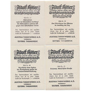 BRAUNAU ADOLF-HITLER-STRARE -LOT OF 4 CIGARETTE CARDS