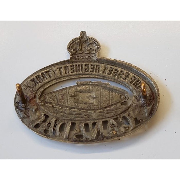 CANADIAN ESSEX REGIMENT TANK OF CANADA CAP BADGE
