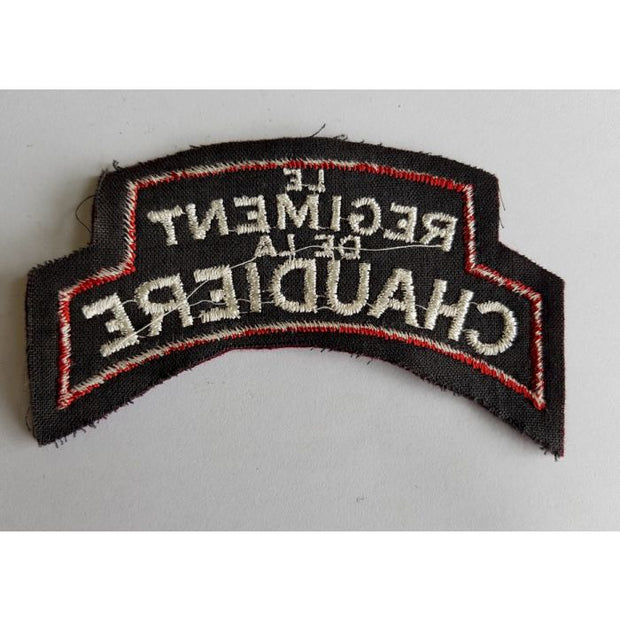 CANADIAN LE REGIMENT DE LA CHAUDIERE SHOULDER FLASH
